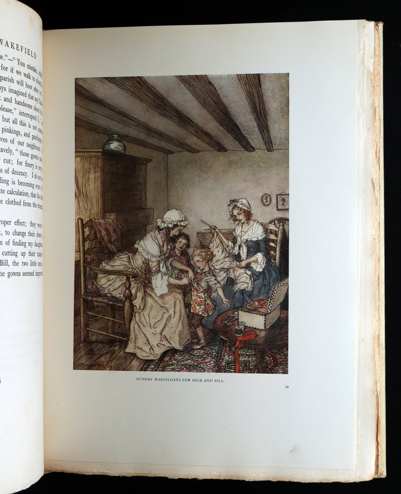 1929 Rare Signed Edition #458 - The Vicar of Wakefield Illustrated by Rackham