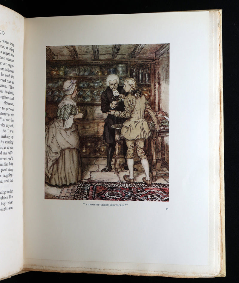 1929 Rare Signed Edition #458 - The Vicar of Wakefield Illustrated by Rackham