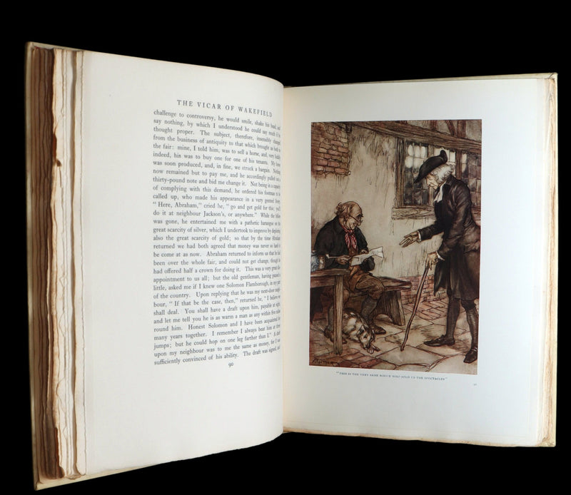 1929 Rare Signed Edition #458 - The Vicar of Wakefield Illustrated by Rackham