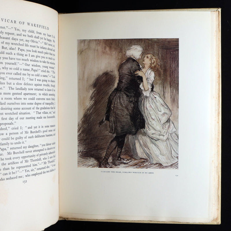 1929 Rare Signed Edition #458 - The Vicar of Wakefield Illustrated by Rackham