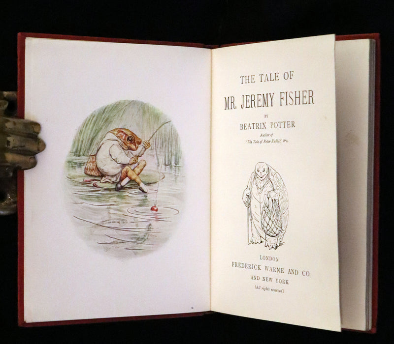 1910 Rare Book - The Tale of Mr. Jeremy Fisher by Beatrix Potter