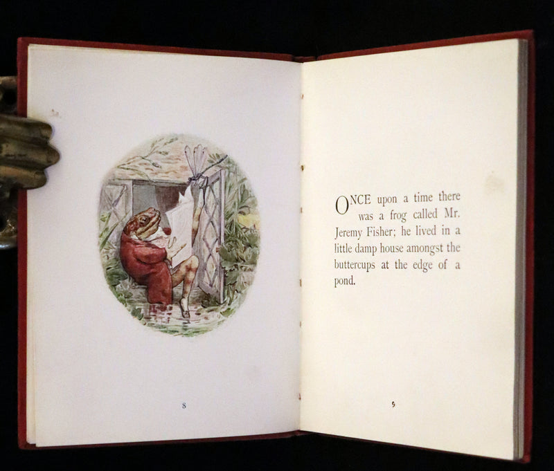 1910 Rare Book - The Tale of Mr. Jeremy Fisher by Beatrix Potter