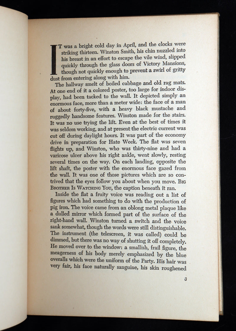 1949 George Orwell - Nineteen Eighty-Four 1984, 1st Edition, 2nd printing