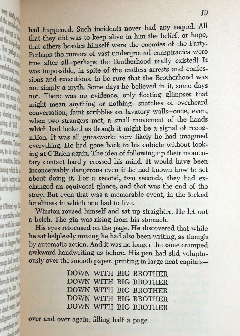 1949 George Orwell - Nineteen Eighty-Four 1984, 1st Edition, 2nd printing