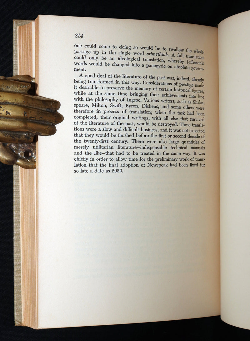 1949 George Orwell - Nineteen Eighty-Four 1984, 1st Edition, 2nd printing