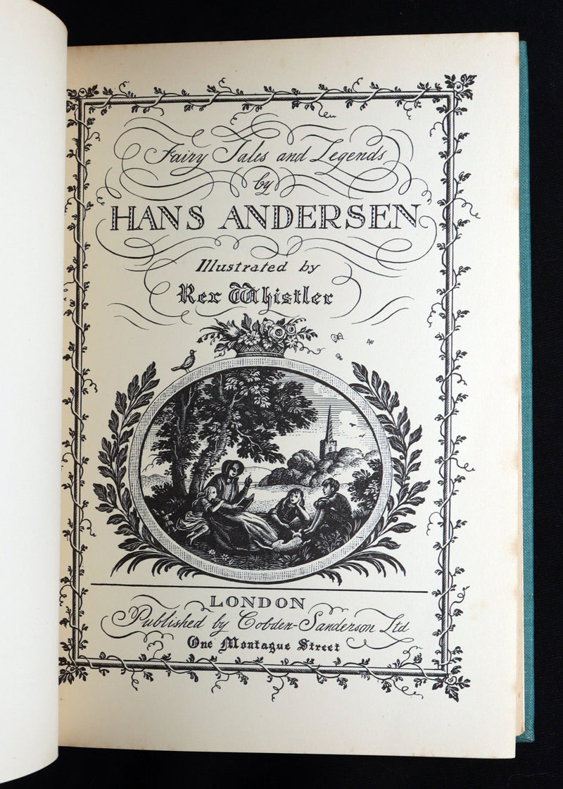 1935 Rare First Edition - Andersen Fairy Tales Illustrated by Rex Whistler