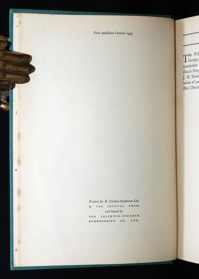 1935 Rare First Edition - Andersen Fairy Tales Illustrated by Rex Whistler