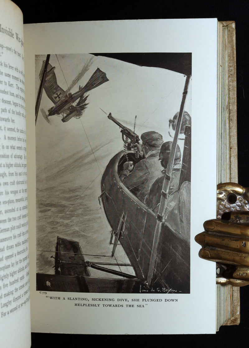 1915 Rare Book -  The Invisible War-Plane: A Tale of Air Adventure, Illustrated