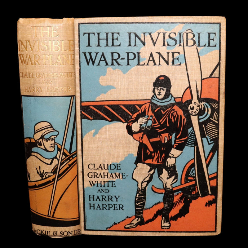 1915 Rare Book -  The Invisible War-Plane: A Tale of Air Adventure, Illustrated
