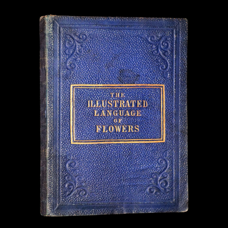 1864 Floriography Book - The Illustrated Language of Flowers by Mrs. L. Burke