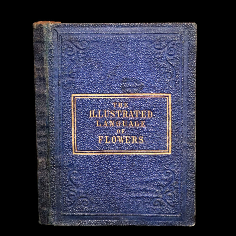 1864 Floriography Book - The Illustrated Language of Flowers by Mrs. L. Burke