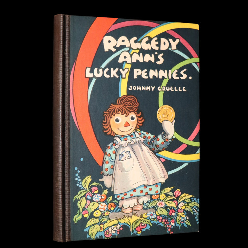 1931 First Edition - Raggedy Ann's Lucky Pennies in Publisher's Box w/ Book Mark