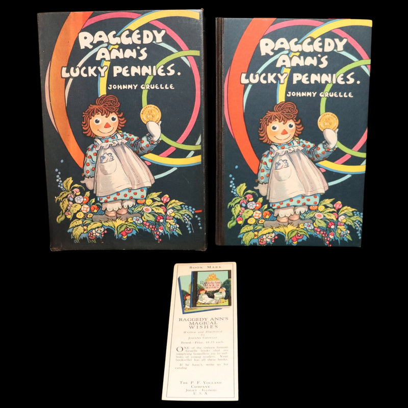 1931 First Edition - Raggedy Ann's Lucky Pennies in Publisher's Box w/ Book Mark
