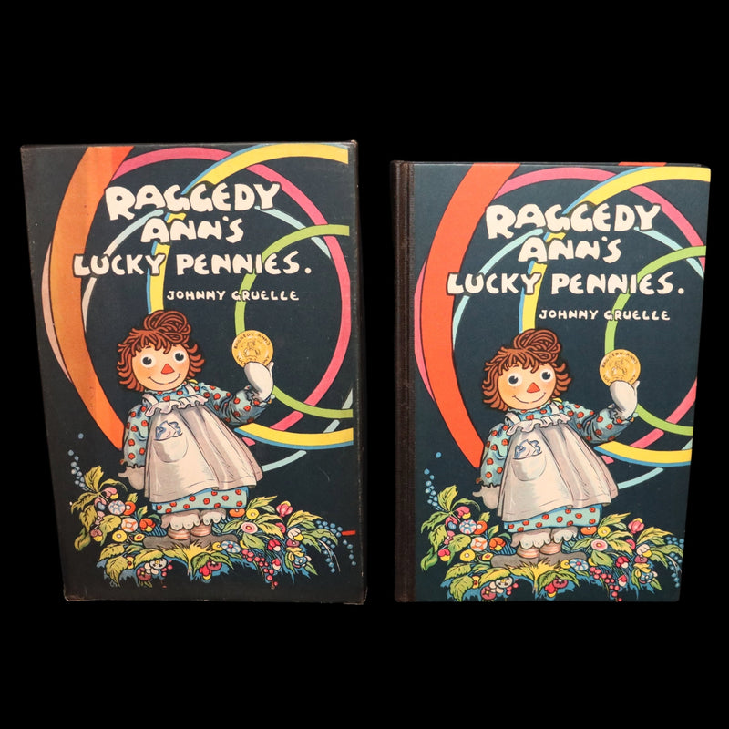 1931 First Edition - Raggedy Ann's Lucky Pennies in Publisher's Box w/ Book Mark