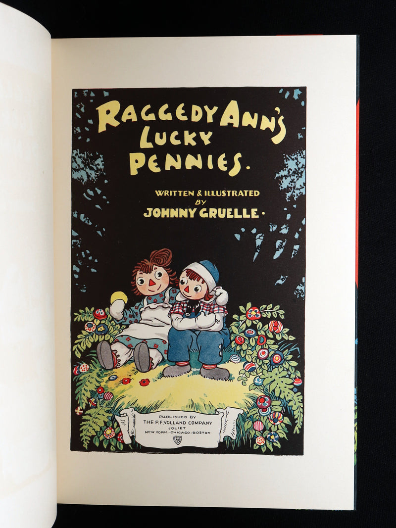 1931 First Edition - Raggedy Ann's Lucky Pennies in Publisher's Box w/ Book Mark