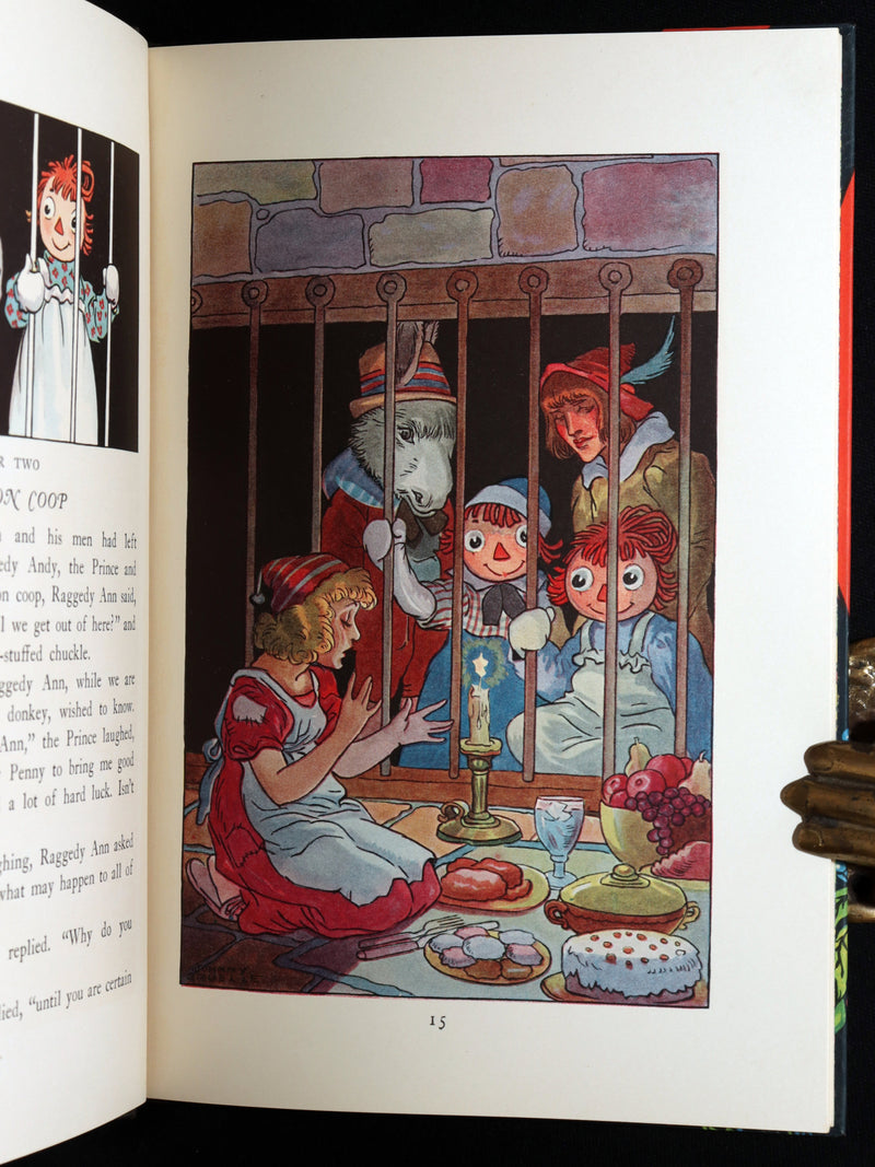 1931 First Edition - Raggedy Ann's Lucky Pennies in Publisher's Box w/ Book Mark