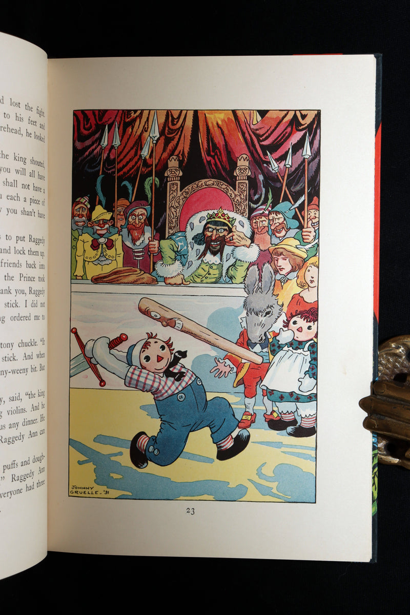 1931 First Edition - Raggedy Ann's Lucky Pennies in Publisher's Box w/ Book Mark