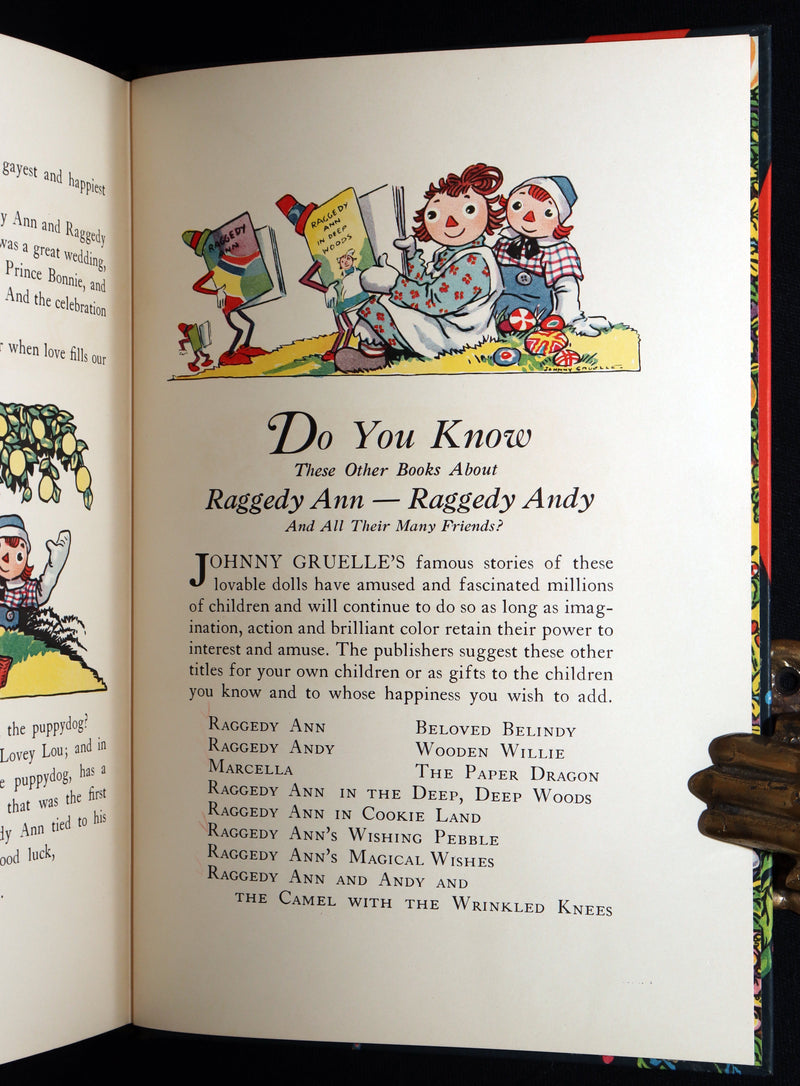 1931 First Edition - Raggedy Ann's Lucky Pennies in Publisher's Box w/ Book Mark