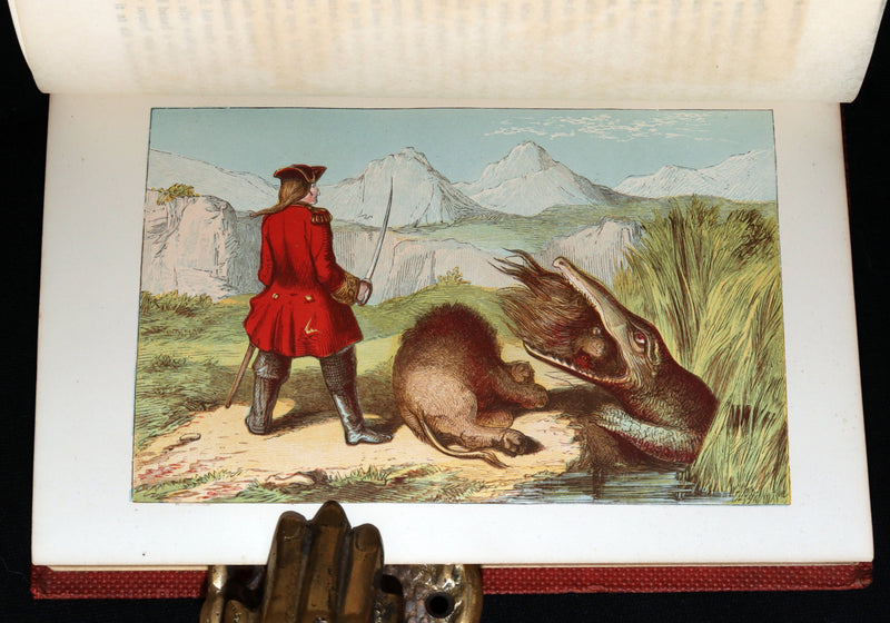 1859 Rare First Edition - Baron Munchausen's Adventures Illustrated by Crowquill