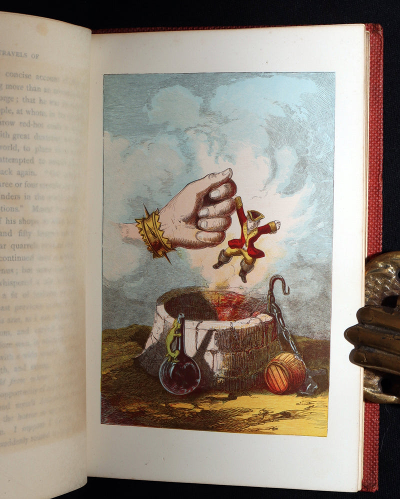 1859 Rare First Edition - Baron Munchausen's Adventures Illustrated by Crowquill