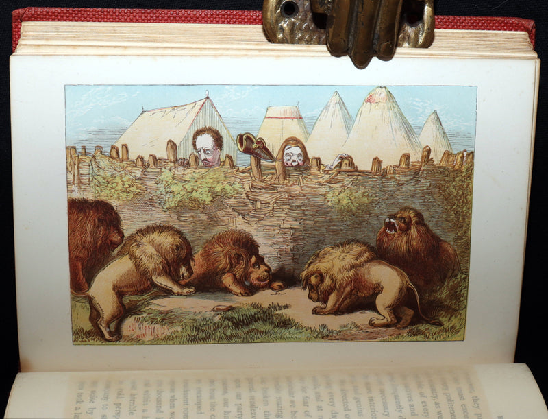1859 Rare First Edition - Baron Munchausen's Adventures Illustrated by Crowquill