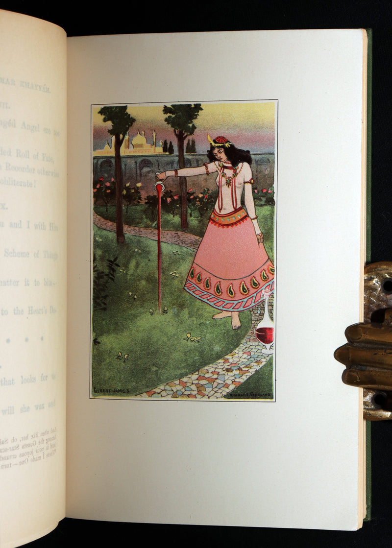 1902 Rare Book - Rubaiyat of Omar Khayyam illustrated by Gilbert James