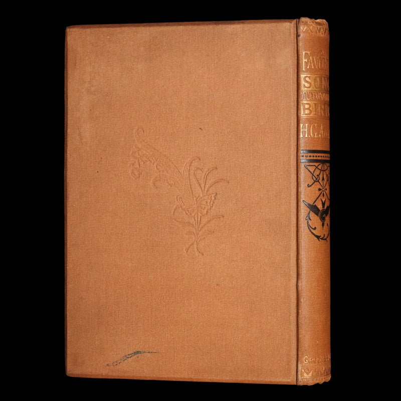 1887 Rare Book - Favourite Song Birds by H. G. Adams, Color Illustrated