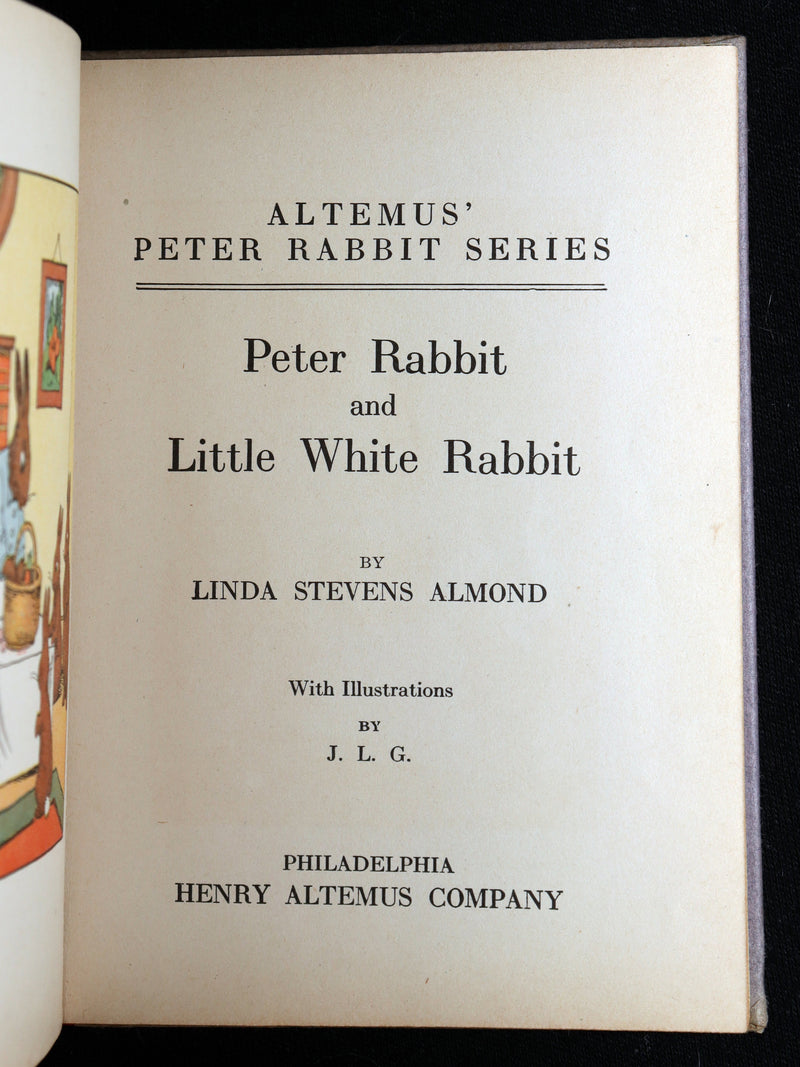 1923 Rare Book with Dust Jacket - Peter Rabbit and Little White Rabbit