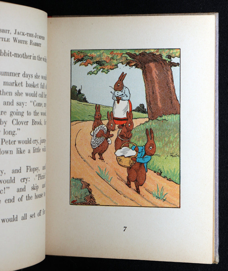 1923 Rare Book with Dust Jacket - Peter Rabbit and Little White Rabbit