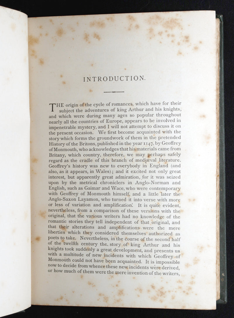 1890 Rare Routledge Edition -  La Mort d’Arthure: The History of King Arthur