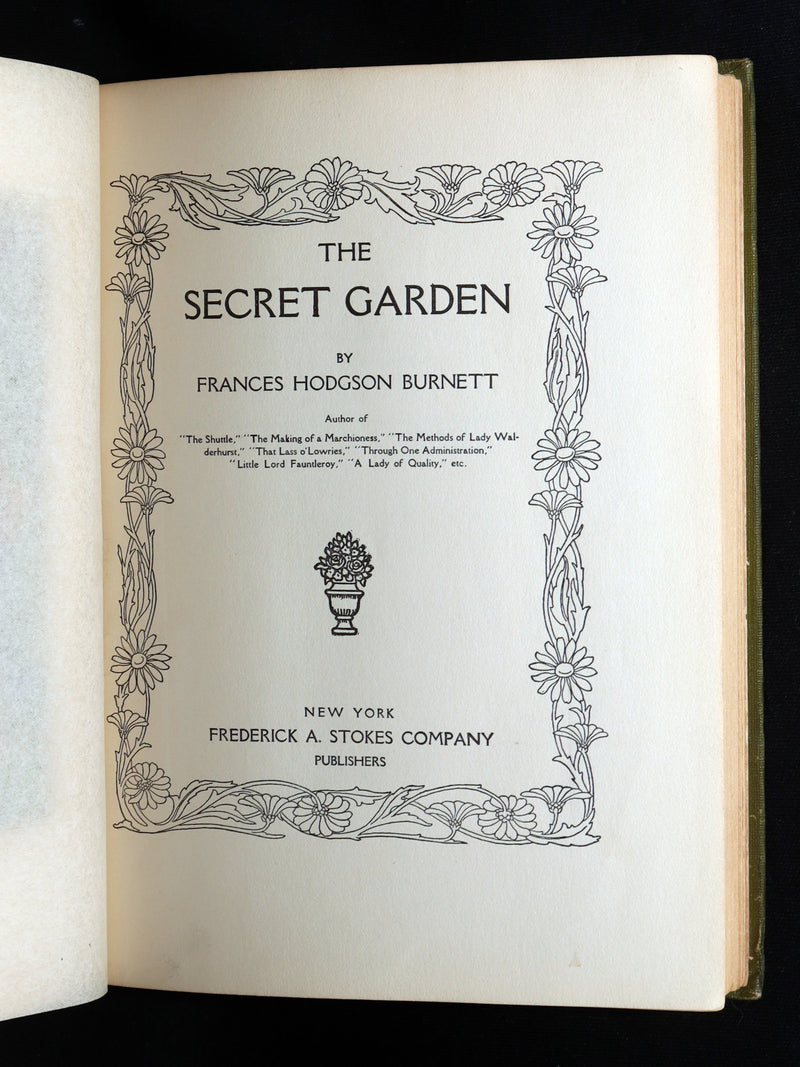 1911 Rare First Edition - The Secret Garden by Frances Hodgson Burnett