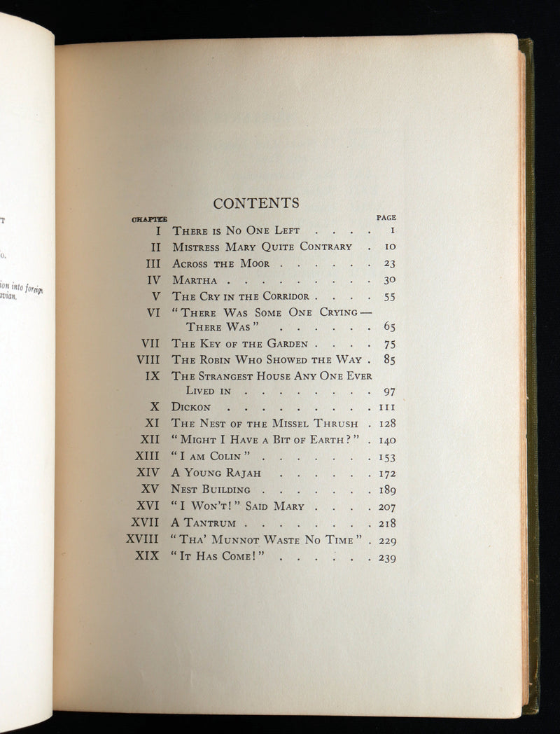 1911 Rare First Edition - The Secret Garden by Frances Hodgson Burnett