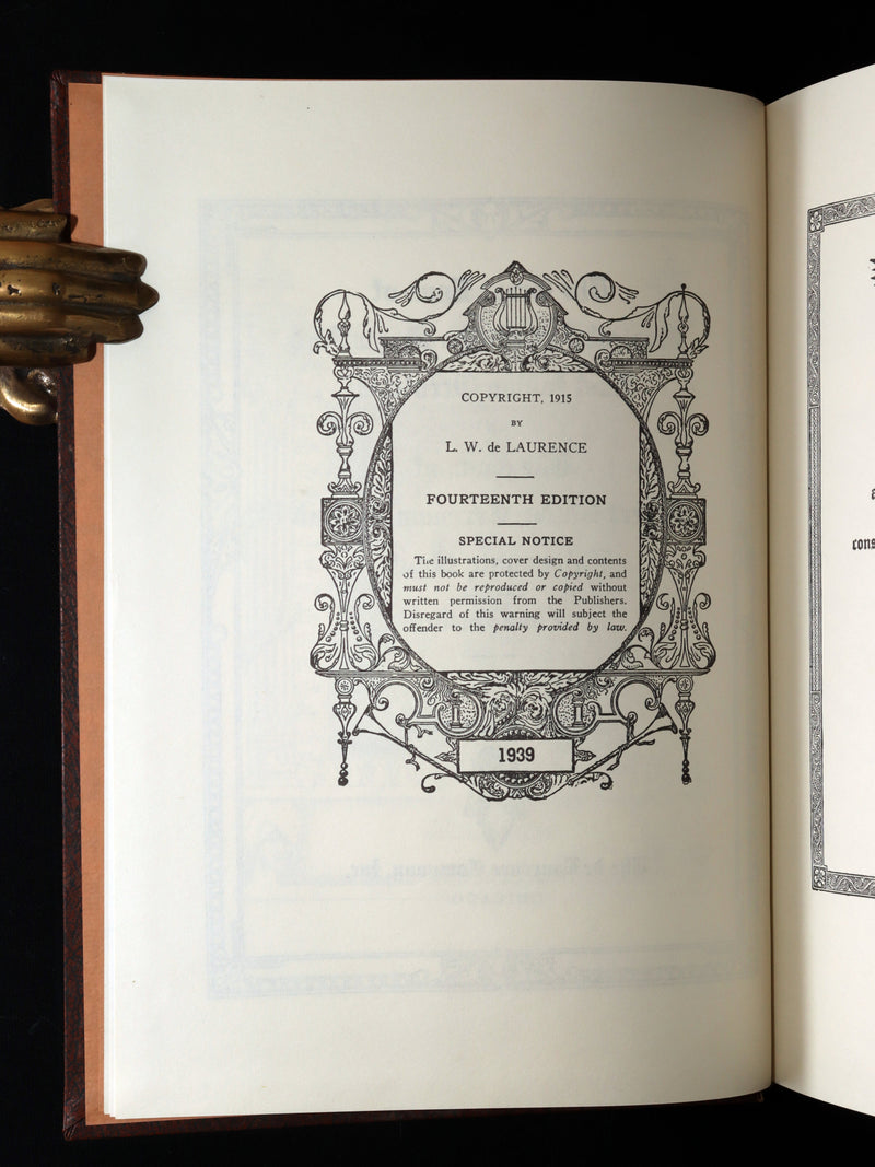 1939 Rare de Laurence Book - Magical Art, Hindu Magic and East Indian Occultism