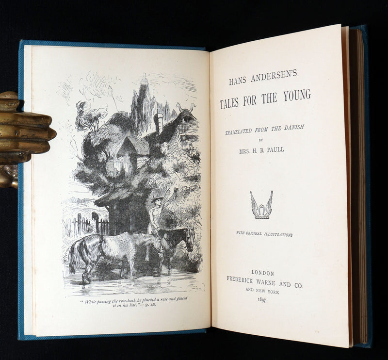 1897 Rare Book - Hans Andersen’s Fairy Tales for the Young, Illustrated
