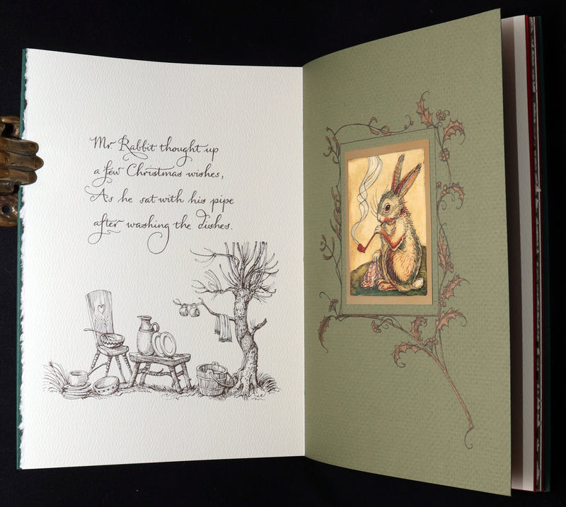 2007 Rare Book Signed Charles van Sandwyk - Mr. Rabbit's Christmas Wish