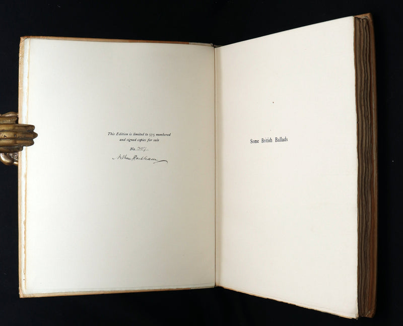 1919 Rare First Limited Signed Edition - Some British Ballads by Arthur Rackham
