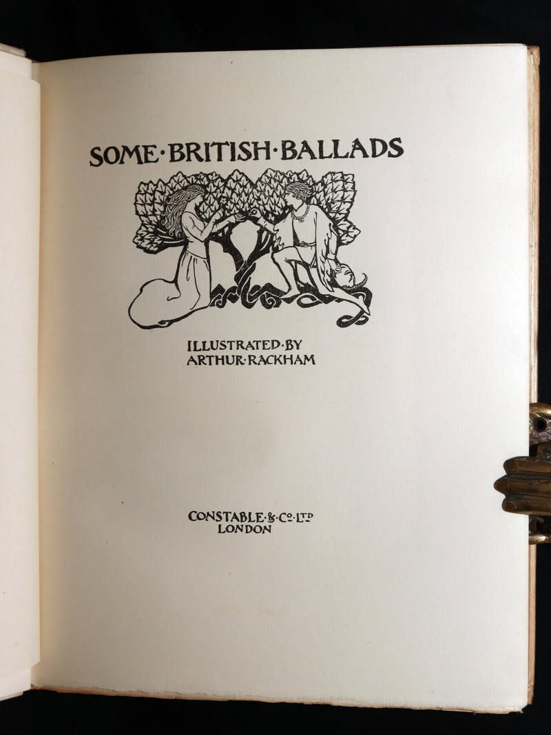 1919 Rare First Limited Signed Edition - Some British Ballads by Arthur Rackham