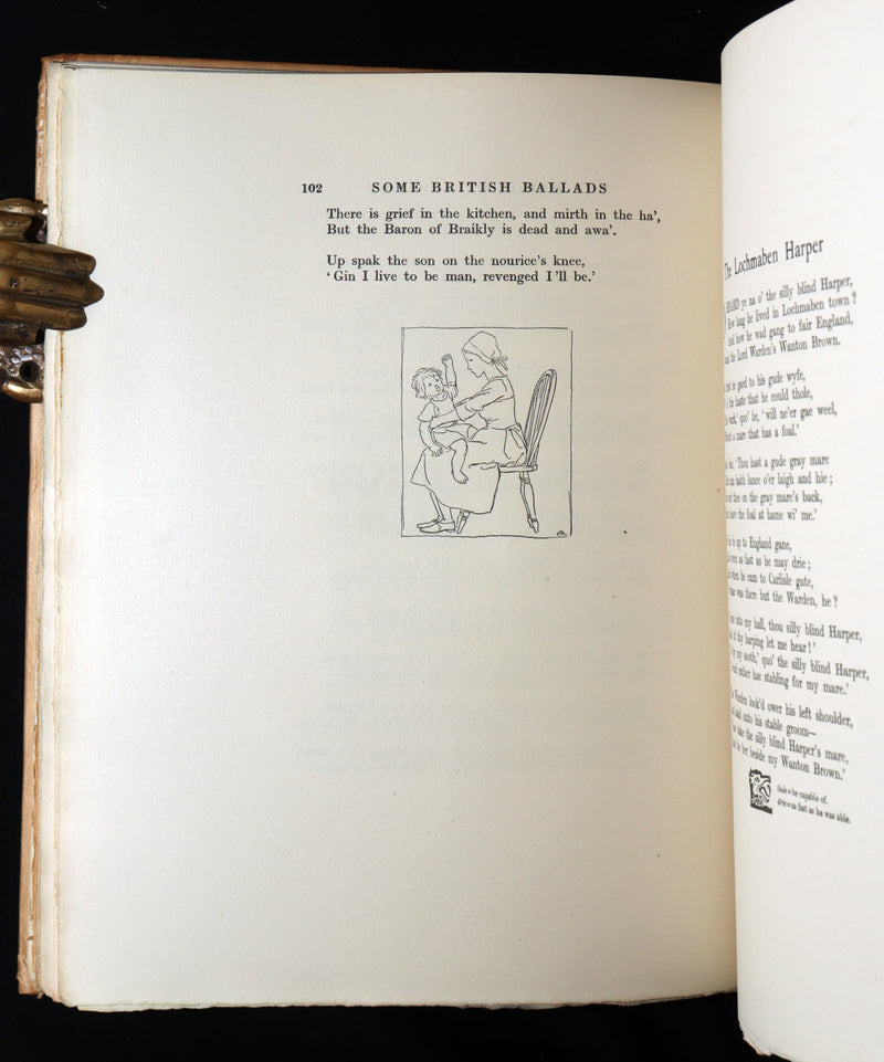 1919 Rare First Limited Signed Edition - Some British Ballads by Arthur Rackham