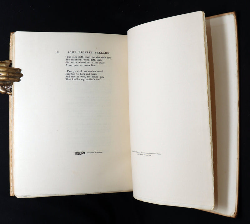 1919 Rare First Limited Signed Edition - Some British Ballads by Arthur Rackham