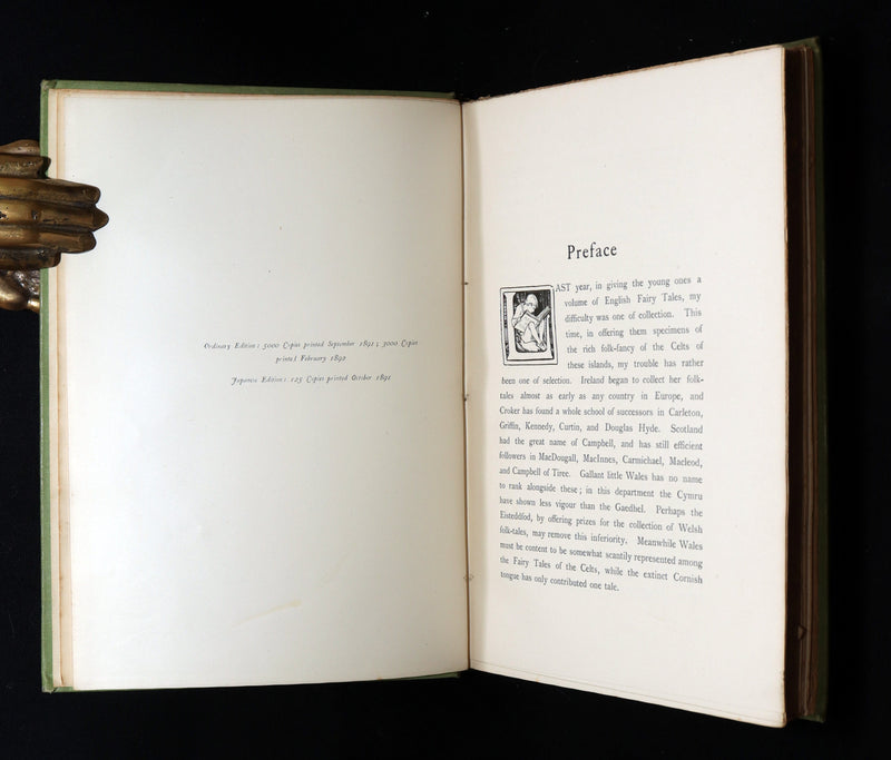 1892 Rare First Edition- Celtic Fairy Tales by J Jacobs Illustrated by JD Batten