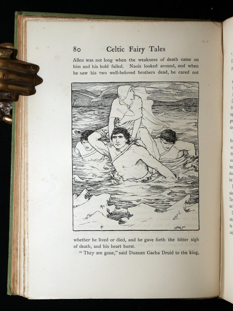 1892 Rare First Edition- Celtic Fairy Tales by J Jacobs Illustrated by JD Batten