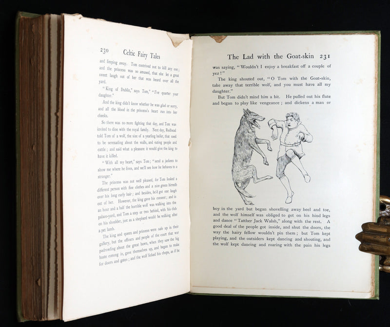 1892 Rare First Edition- Celtic Fairy Tales by J Jacobs Illustrated by JD Batten