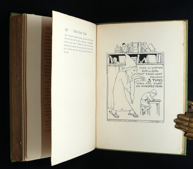 1892 Rare First Edition- Celtic Fairy Tales by J Jacobs Illustrated by JD Batten
