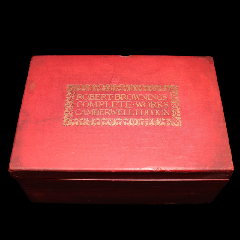 1898 Rare Book set in Original Box - The Complete Works of Robert Browning