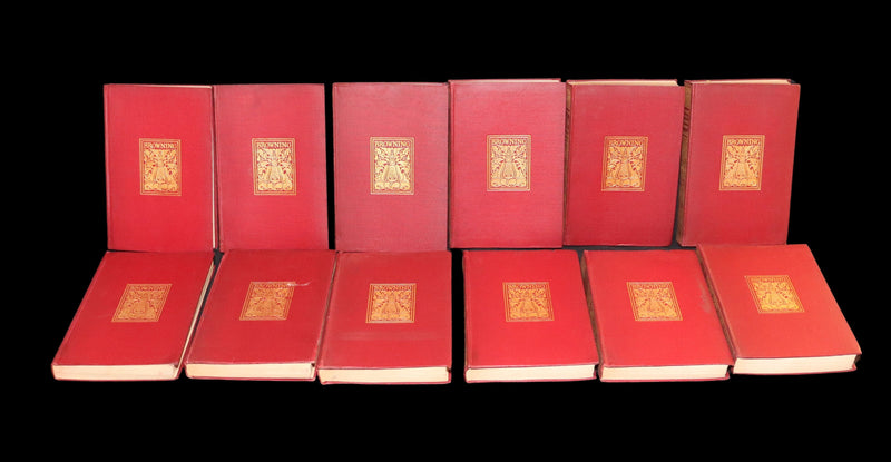 1898 Rare Book set in Original Box - The Complete Works of Robert Browning