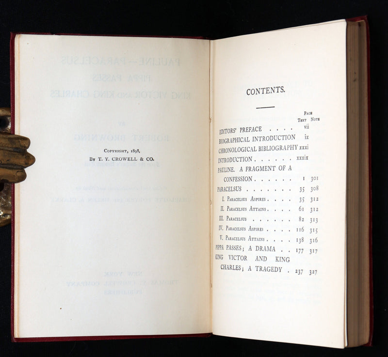 1898 Rare Book set in Original Box - The Complete Works of Robert Browning