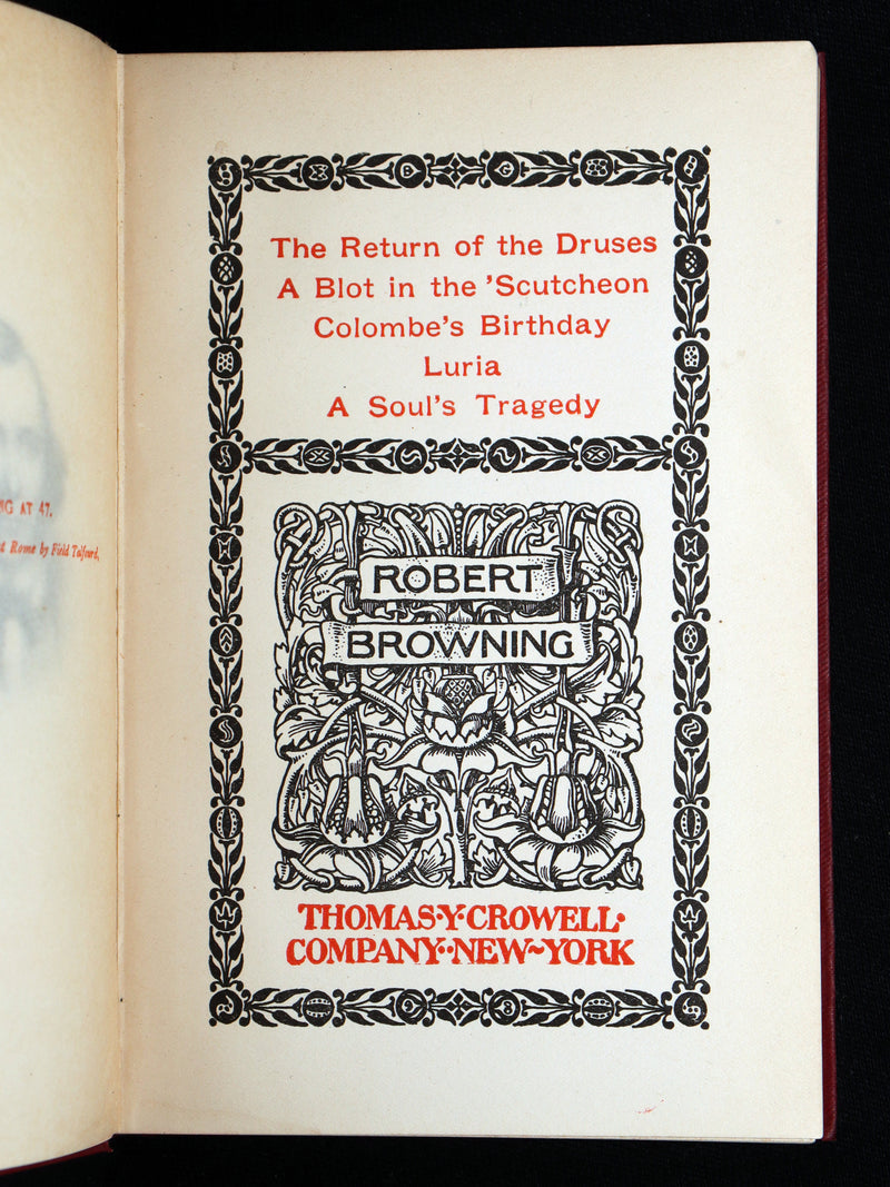 1898 Rare Book set in Original Box - The Complete Works of Robert Browning