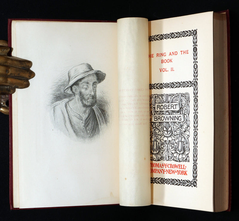 1898 Rare Book set in Original Box - The Complete Works of Robert Browning