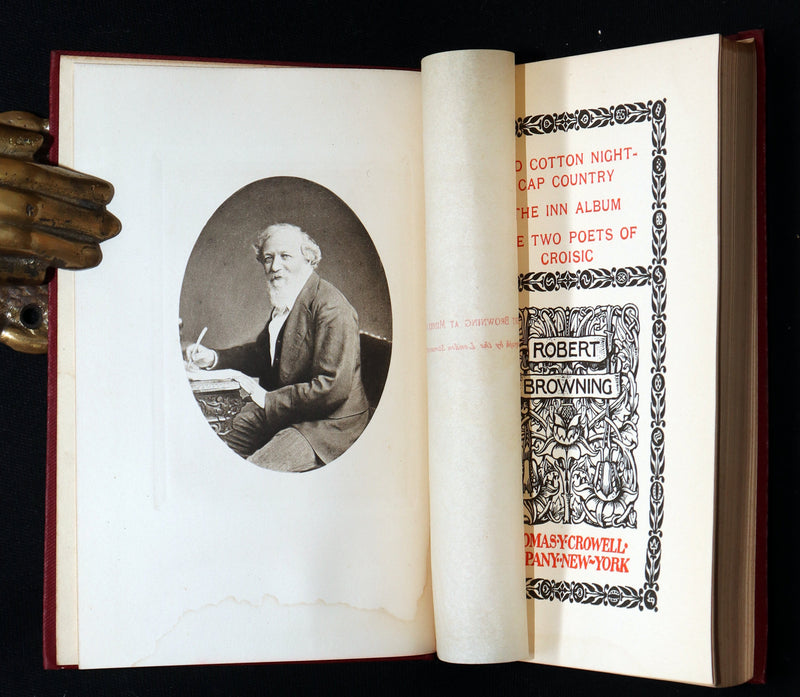 1898 Rare Book set in Original Box - The Complete Works of Robert Browning