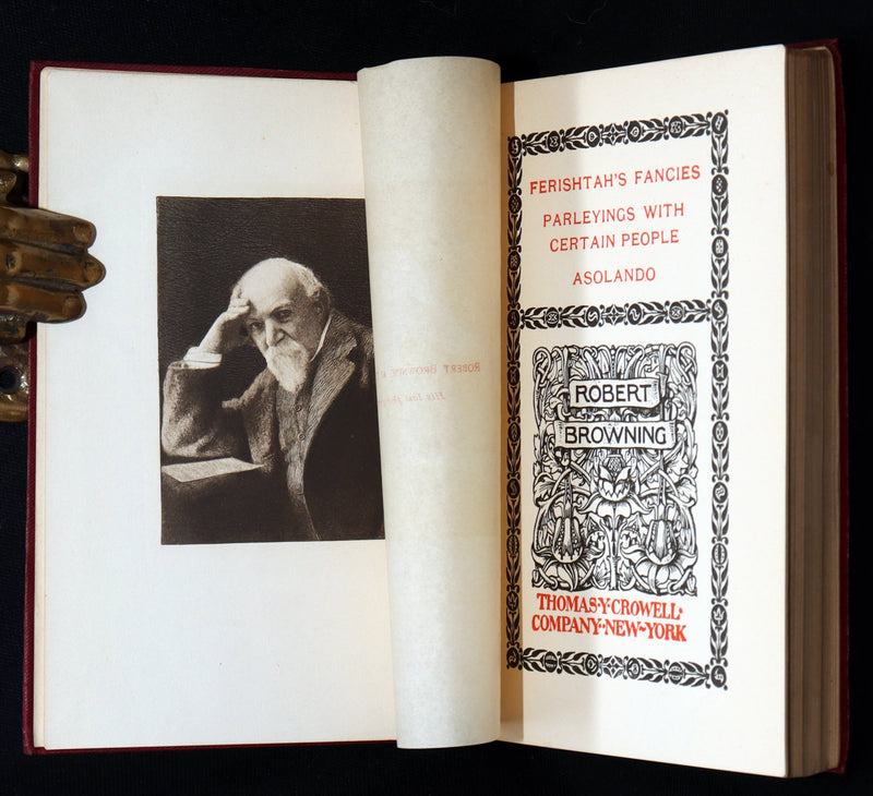 1898 Rare Book set in Original Box - The Complete Works of Robert Browning